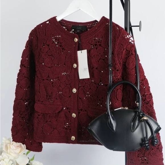 NWT ZARA MACRAMÉ CARDIGAN SIZE S and M 
🚨FIRM PRICE NO DISCOUNT - Picture 8 of 16